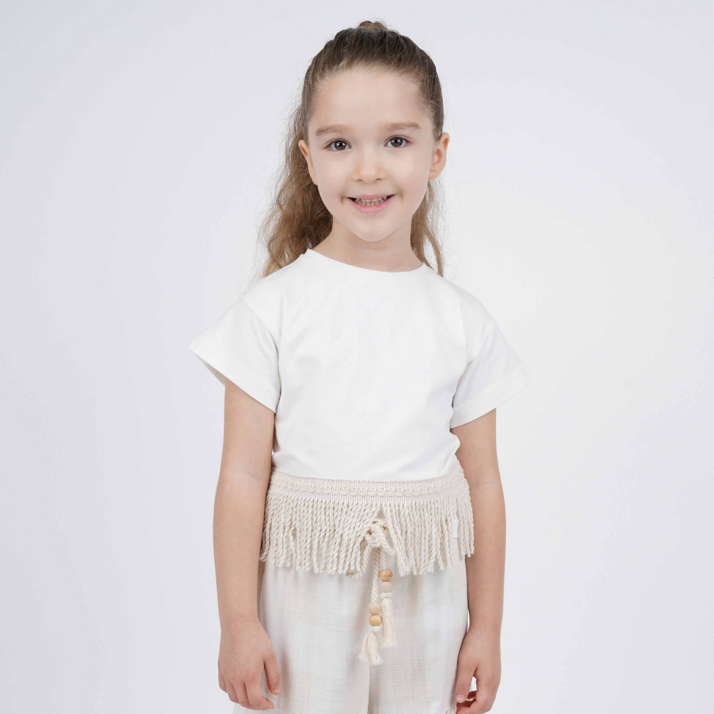 Lux Linen Girls Casual Set-1