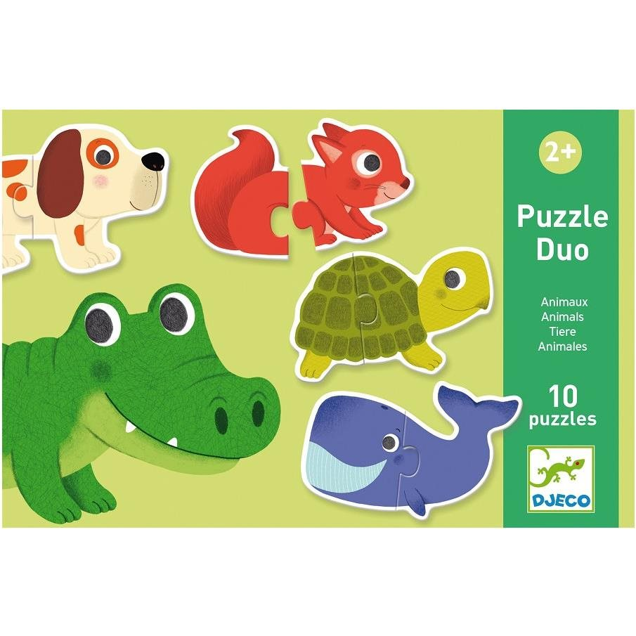 Djeco ZWIERZĄTKA - puzzle duo DJECO (3070900081475)-0