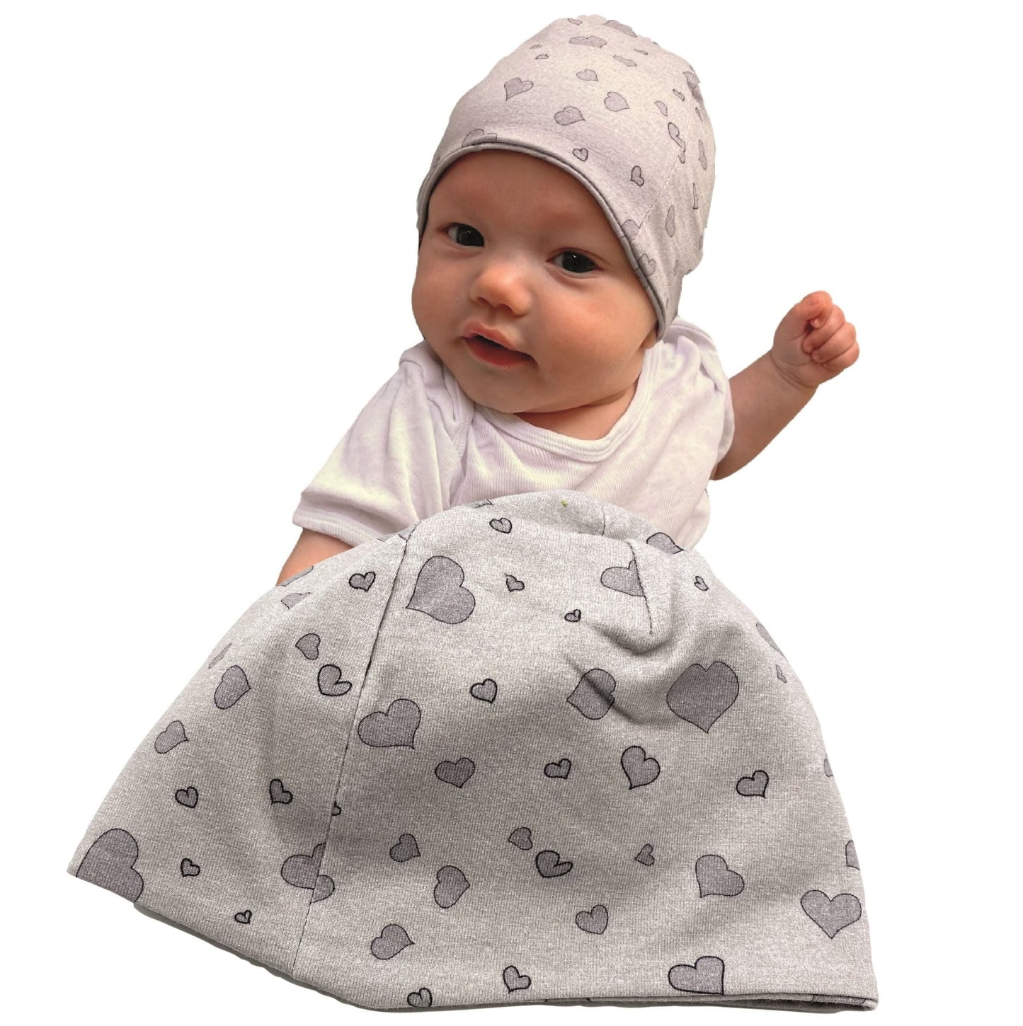 Baby Mütze Herzen-0