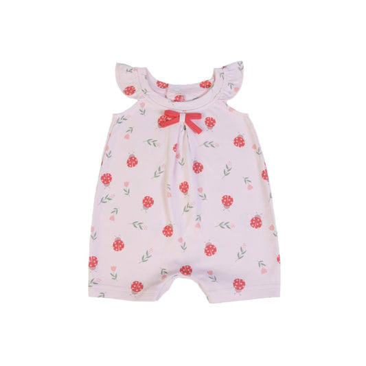 Ladybug Pattern Romper