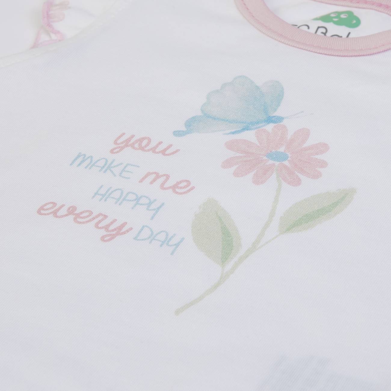 Organic Floral Baby Set