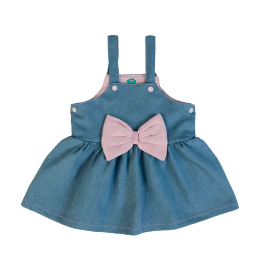 Denim Bow Dress