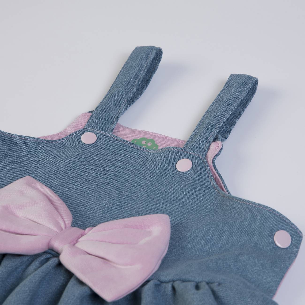 Denim Bow Dress
