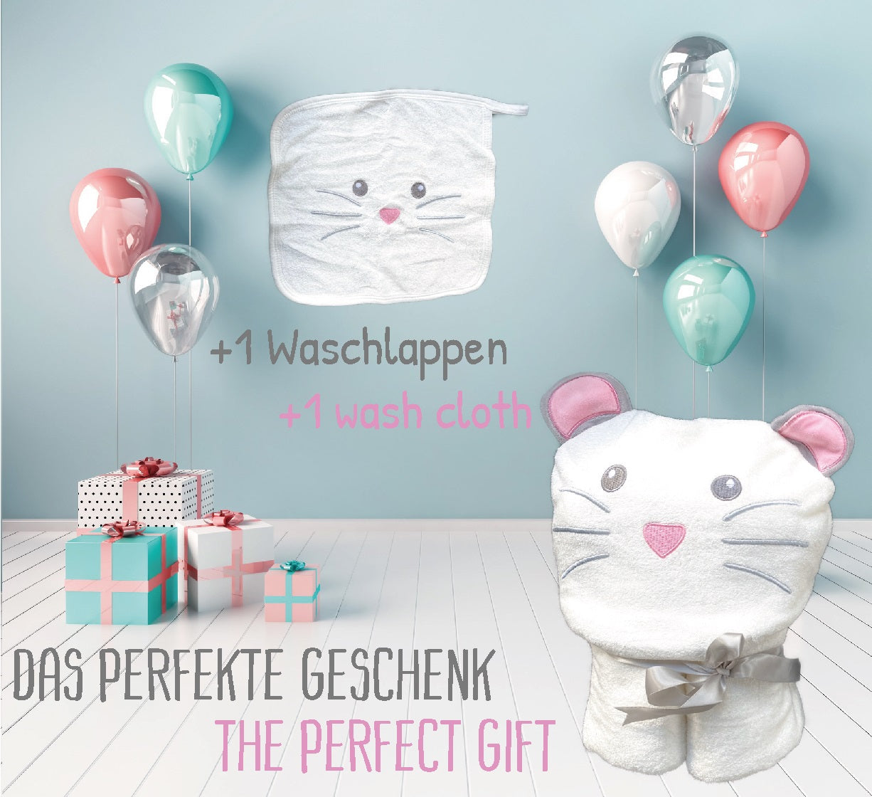 Baby Kapuzenhandtuch Maus-2