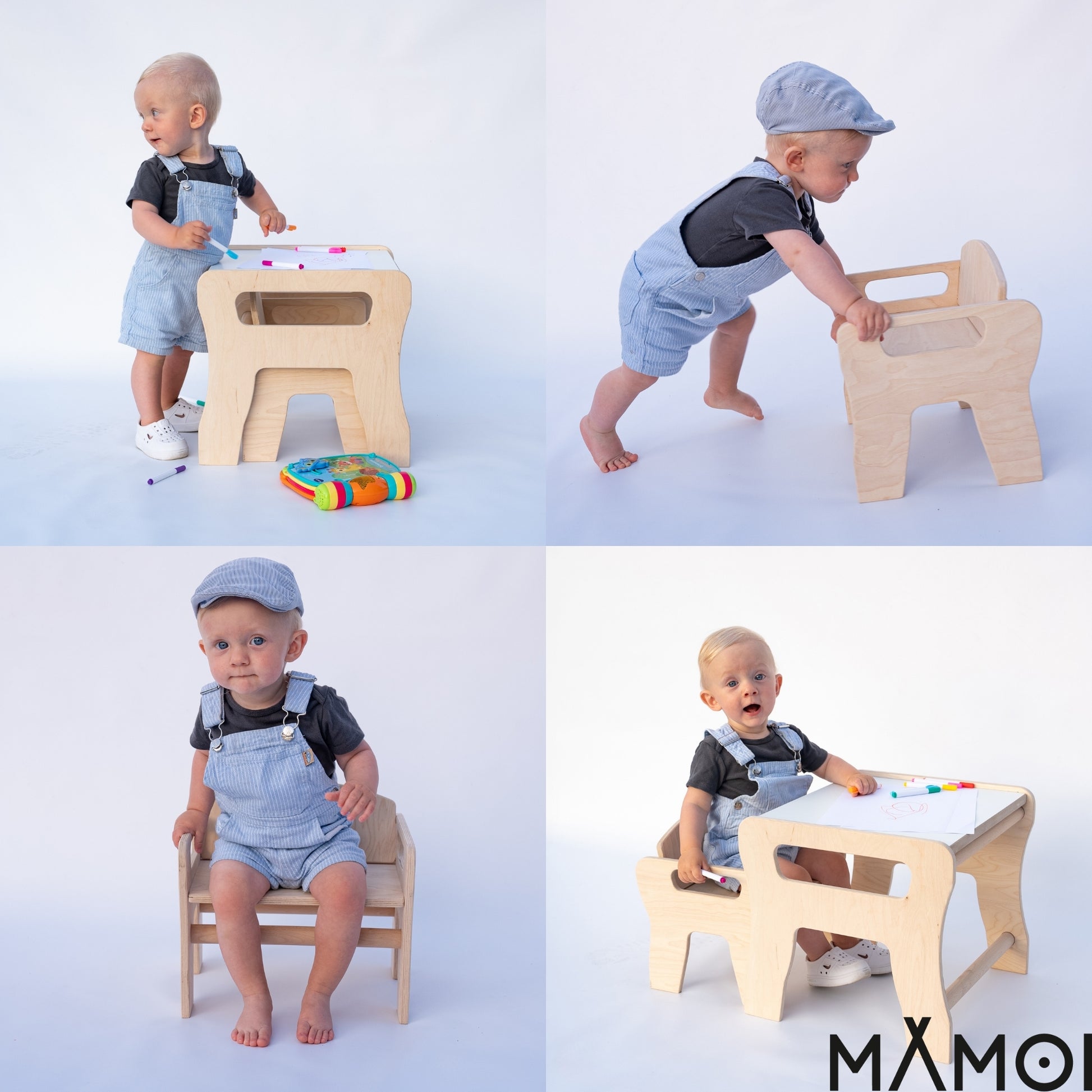 Mobili eleganti per la cameretta dei bambini: tavolo con sedie per bambini - gruppo di sedie da tavolo per bambini - sedia per bambini.-3