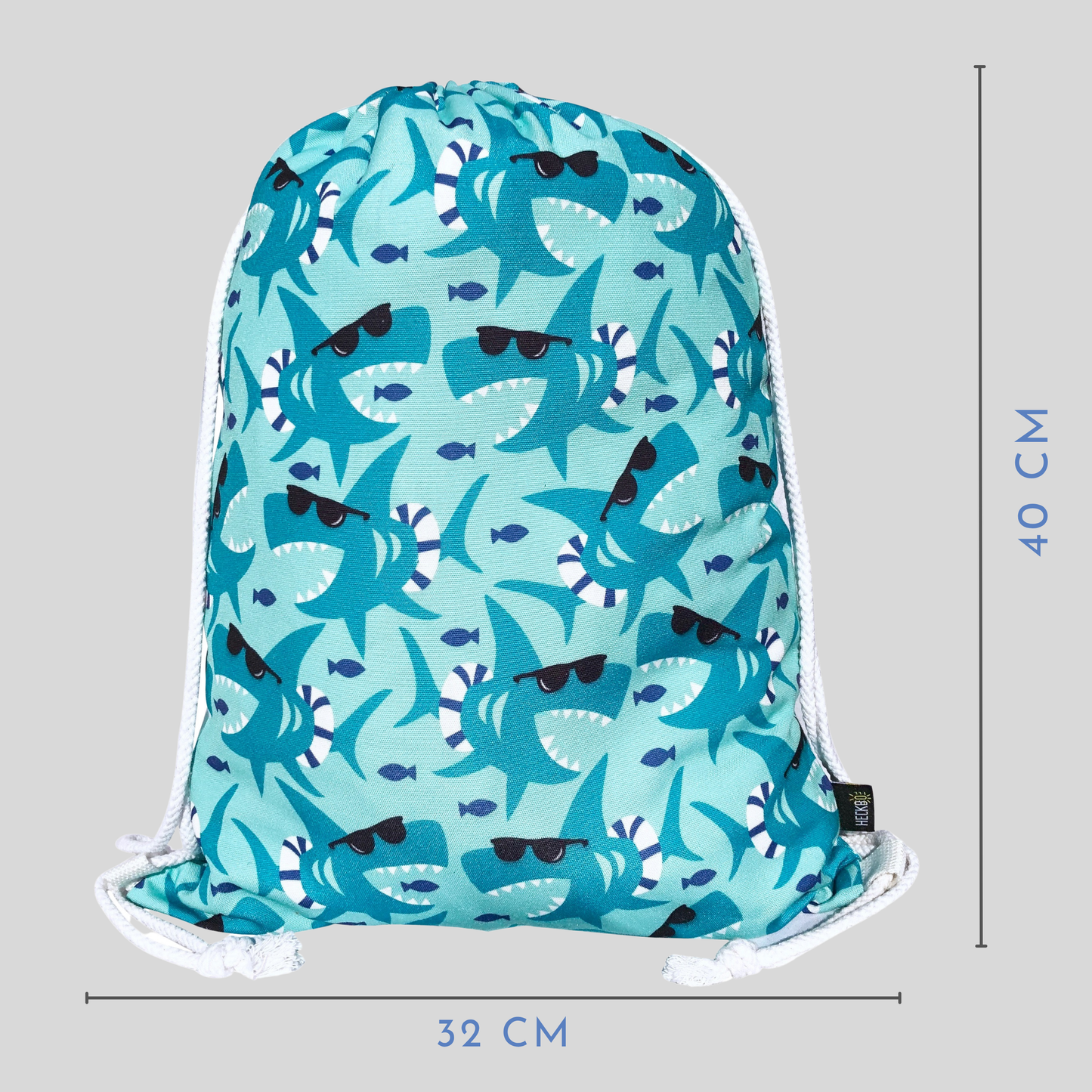 Kinder Turnbeutel Hai-2