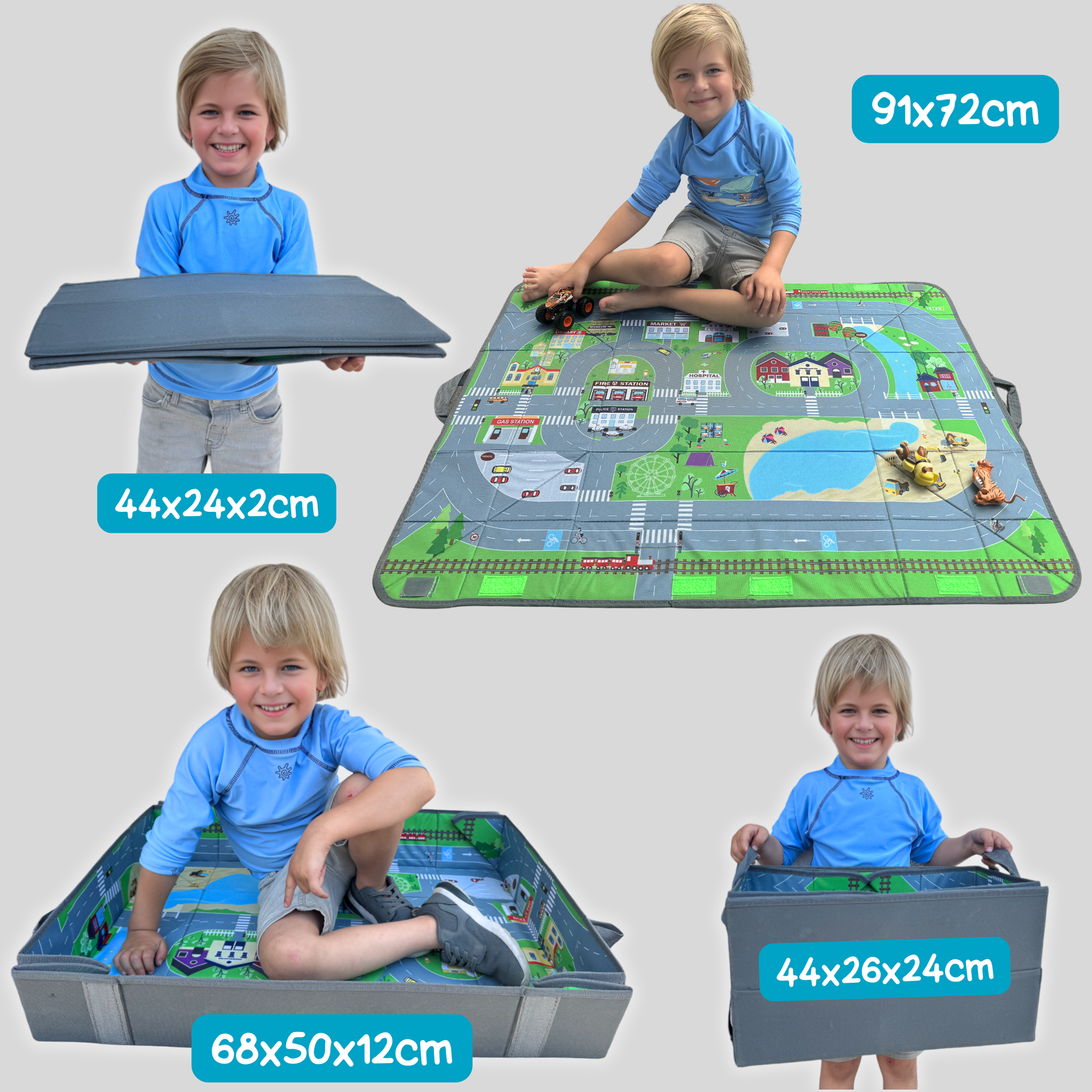 4 in1 Kinder Auto Organizer & Spielmatte-1