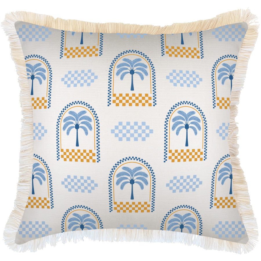 Cushion Cover-Coastal Fringe-Marrakech White-60cm x 60cm-0