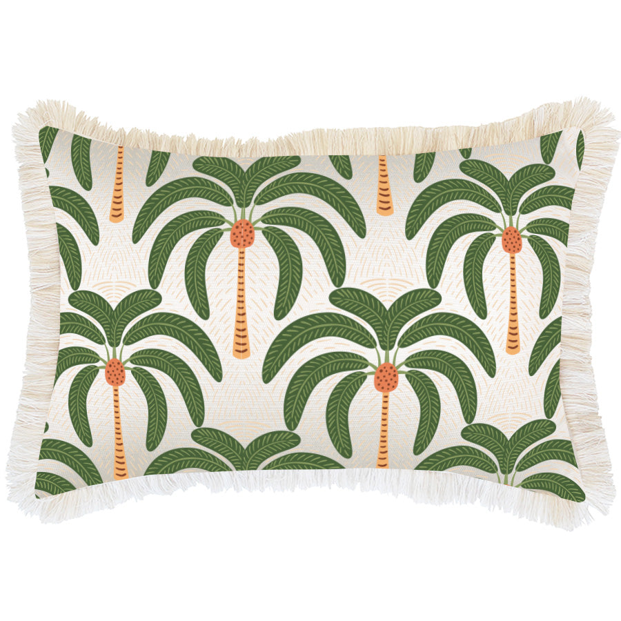 Cushion Cover-Coastal Fringe-Costa Del Sol White-35cm x 50cm-0