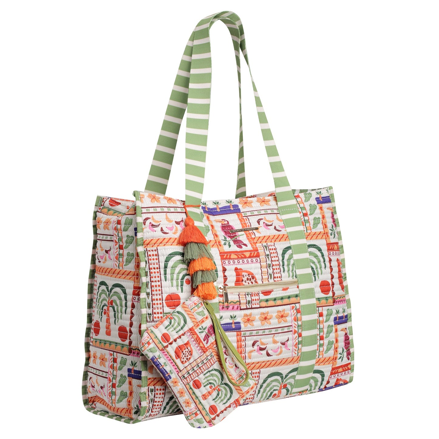 Striped Beach Bag-Jamaica-0