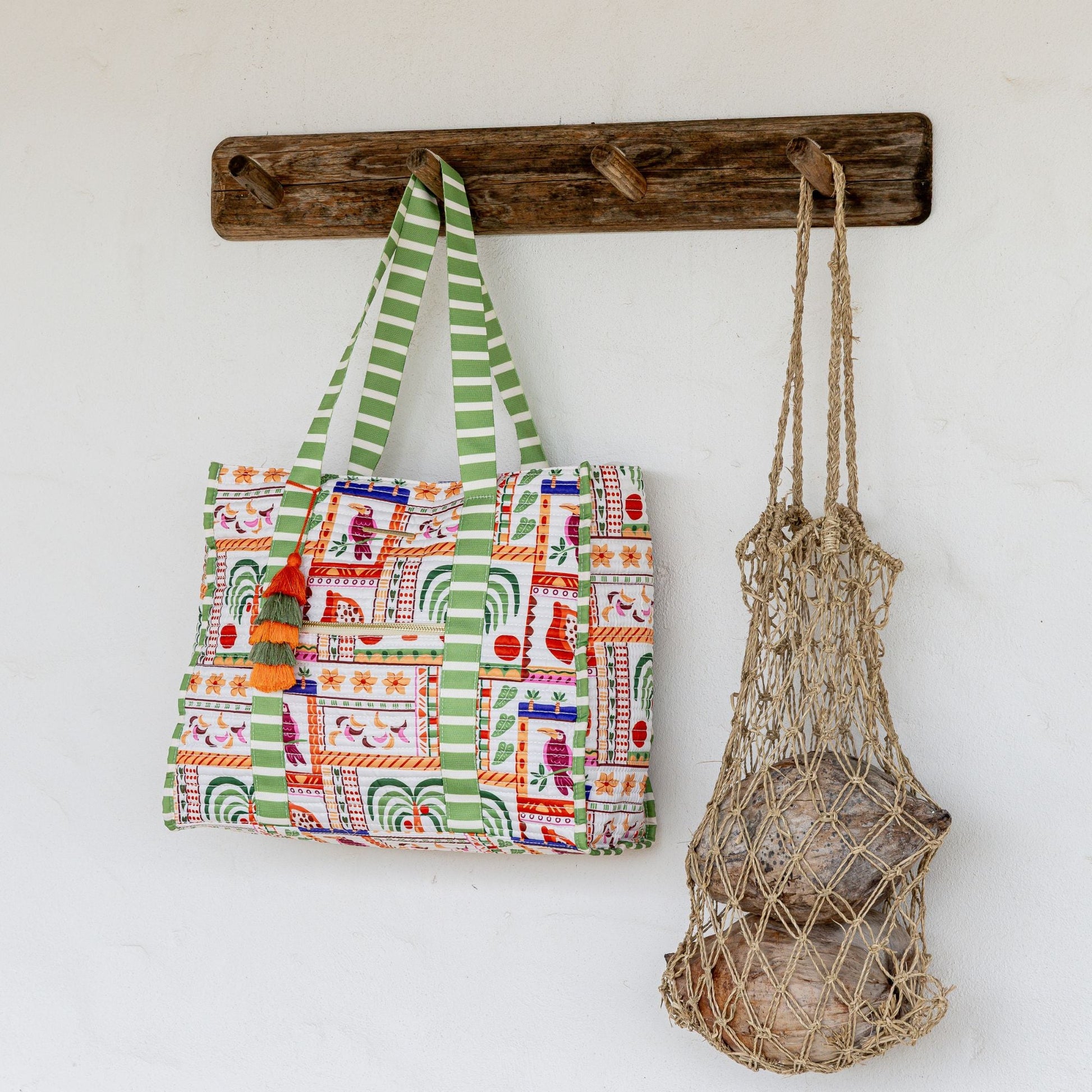 Striped Beach Bag-Jamaica-3