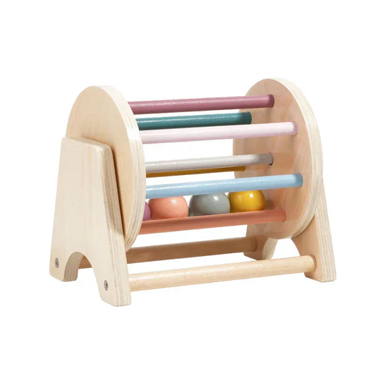 Montessori Wooden Spinning Infant Drum-0