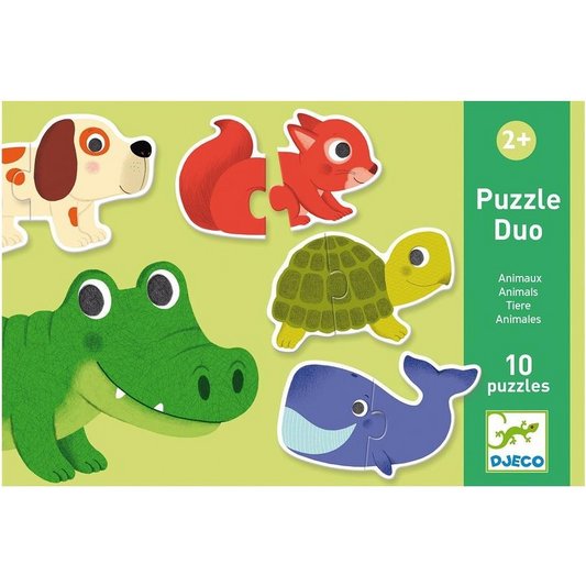 Djeco ZWIERZĄTKA - puzzle duo DJECO (3070900081475)-0
