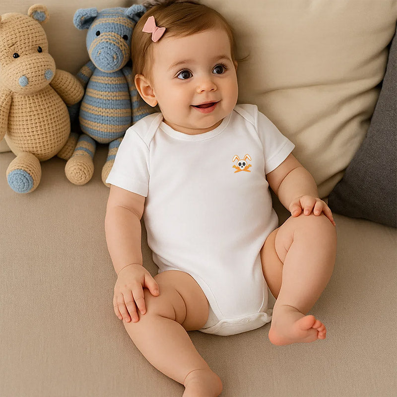 body papate blanc bebe en coton bio papate