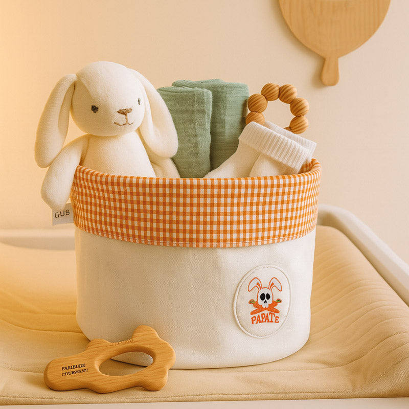 Chambre enfant avec panier coton bio PaPate