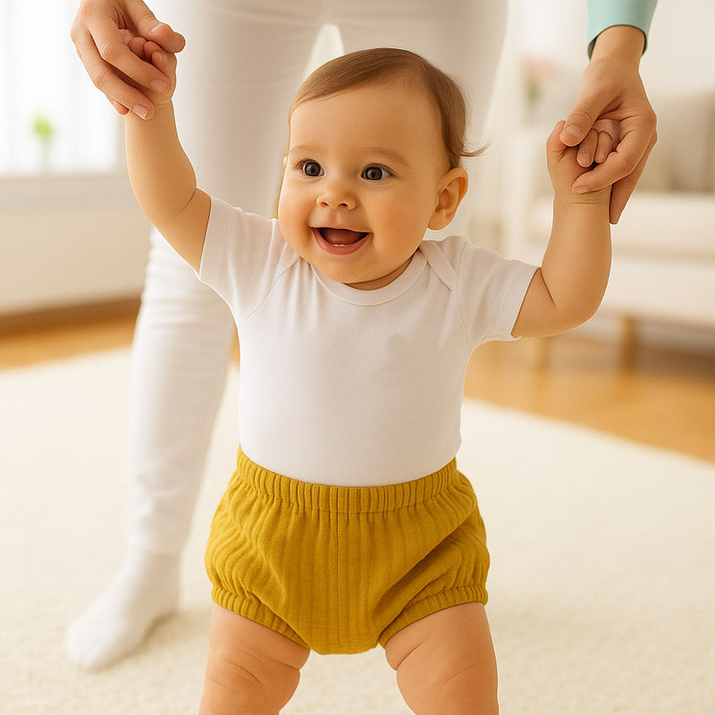 bloomers gaze coton bio honey vert bébé