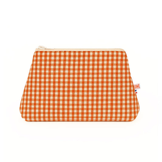 trousse de toilette vichy papate en coton bio